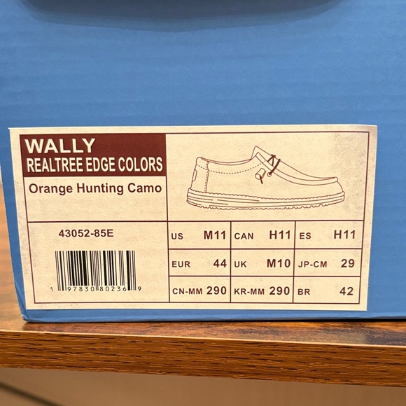 Hey Dude Bright Orange Camo Sneakers - Picture 3 of 4